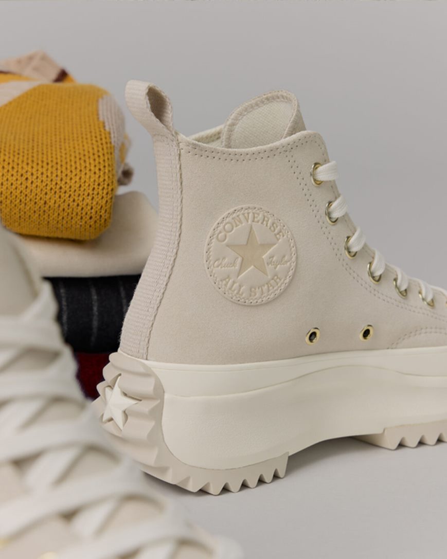 Men's Converse Run Star Hike Earthy Neutrals High Top Platform Shoes Beige | AU 41C05I